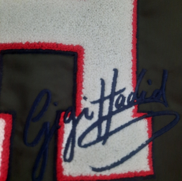 Gigi Hadid  Embroidered  Bomber Jacket - Picture 9 of 16